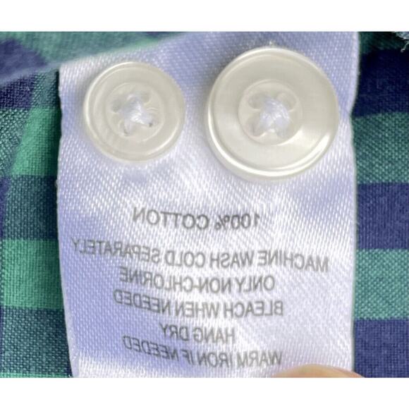 UNTUCKIT Short Sleeve Button Up Shirt Pen-Strip Cotton Men’s Green SIZE LARGE - Picture 8 of 9